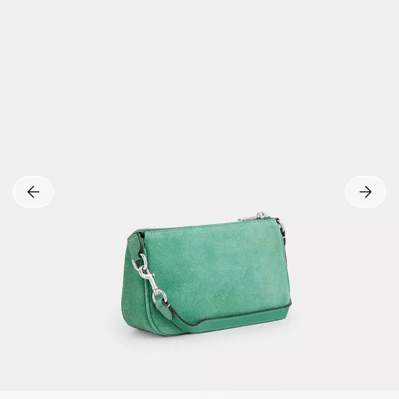 NWT Coach Nolita 19 Suede Bag Silver Mint Leather Handbag CDN25 Candyshop Green - Picture 7 of 10